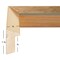 8x12  Alloy 0.75  Wood Moulding, Wall Display Frame for Art, Posters, or Photos by wallsthatspeak